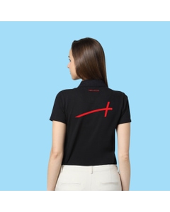 VeroModa Plain Polo Women's T-Shirt- Black SW